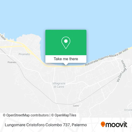 Lungomare Cristoforo Colombo 737 map
