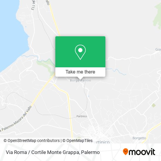 Via Roma / Cortile Monte Grappa map