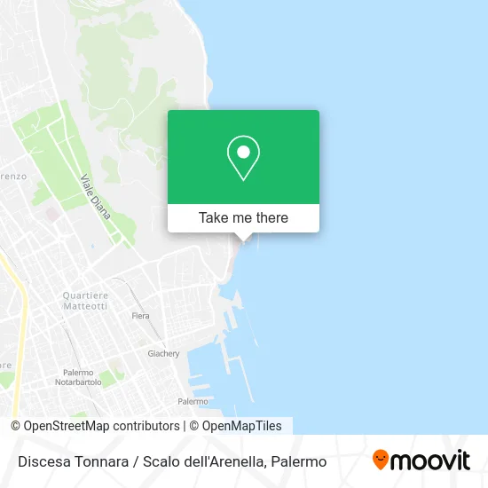 Discesa Tonnara / Scalo dell'Arenella map