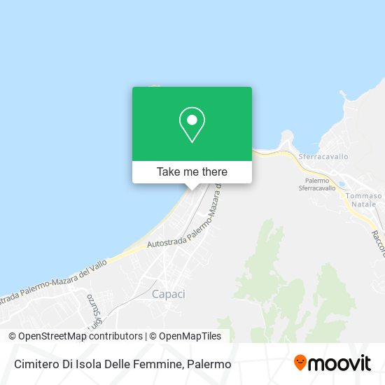 Cimitero Di Isola Delle Femmine map