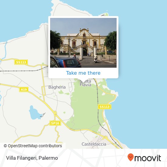 Villa Filangeri map