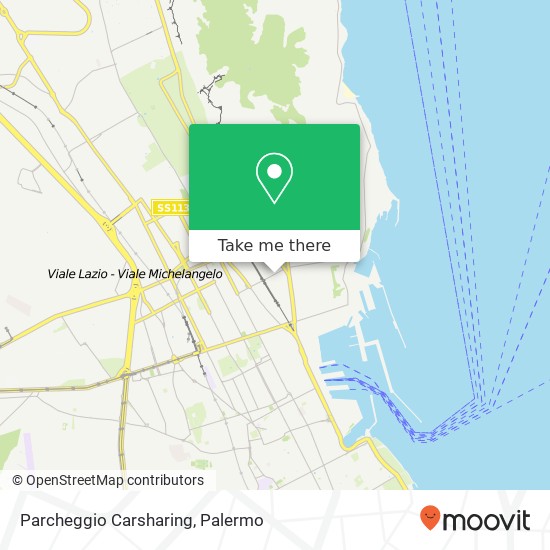 Parcheggio Carsharing map