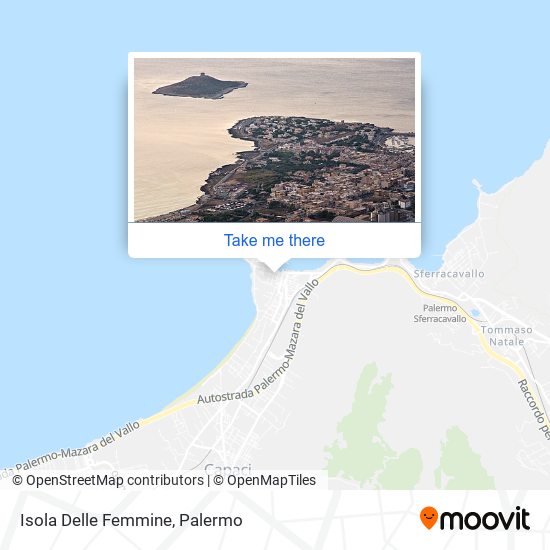 Isola Delle Femmine map