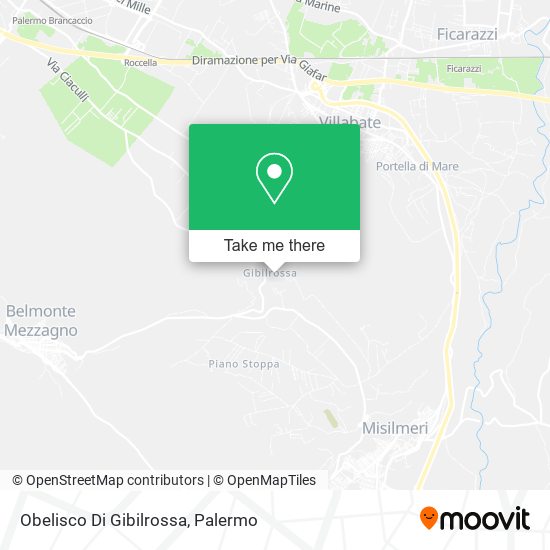 Obelisco Di Gibilrossa map
