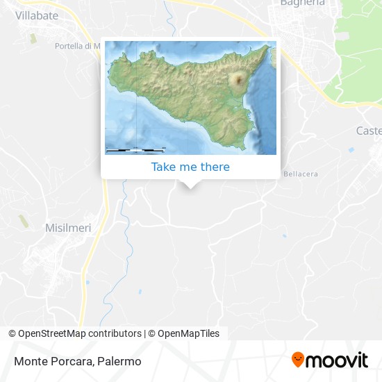 Monte Porcara map