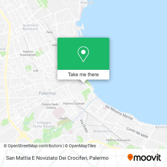 San Mattia E Noviziato Dei Crociferi map