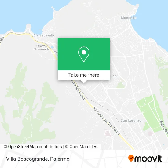 Villa Boscogrande map