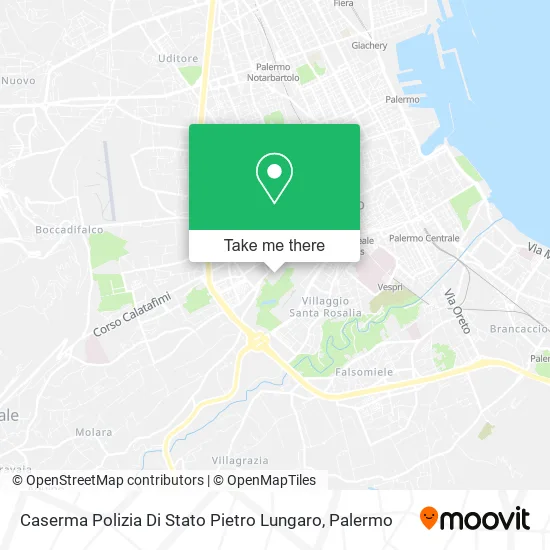 Caserma Polizia Di Stato Pietro Lungaro map