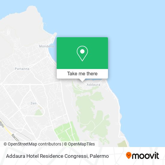 Addaura Hotel Residence Congressi map