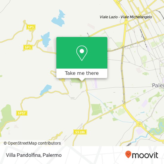 Villa Pandolfina map