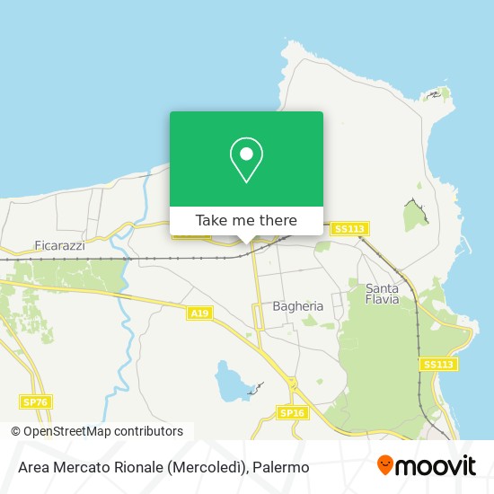 Area Mercato Rionale (Mercoledì) map