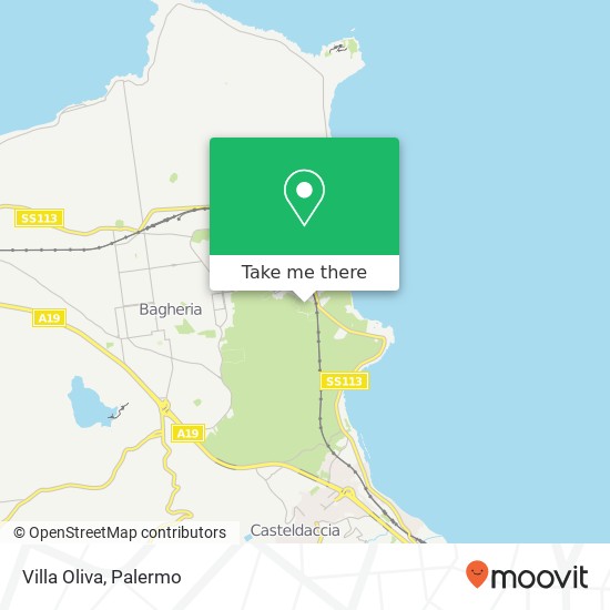Villa Oliva map