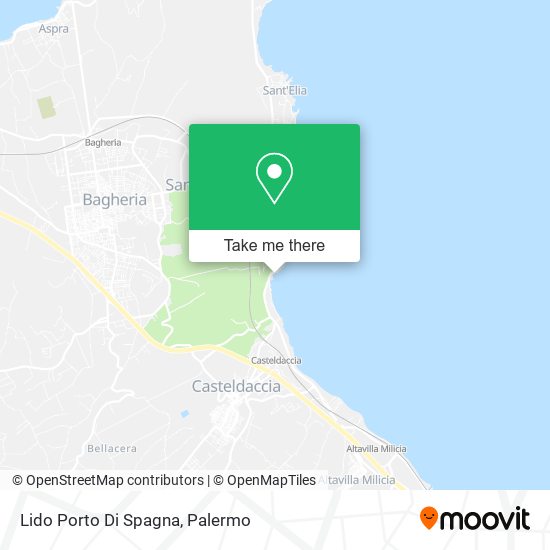 Lido Porto Di Spagna map