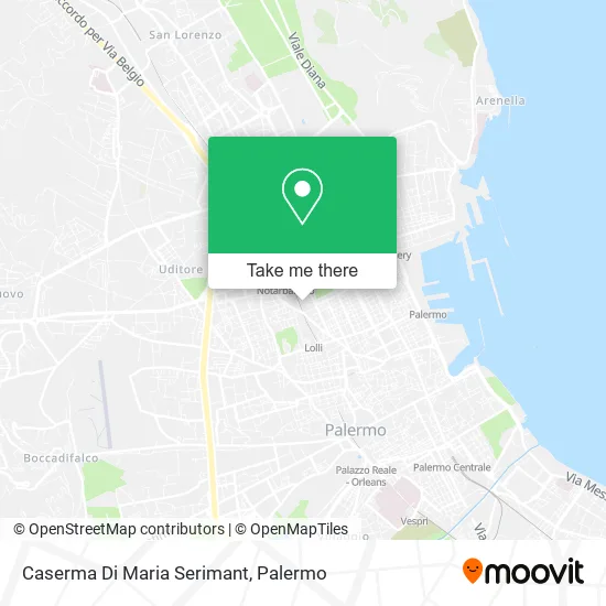 Caserma Di Maria Serimant map