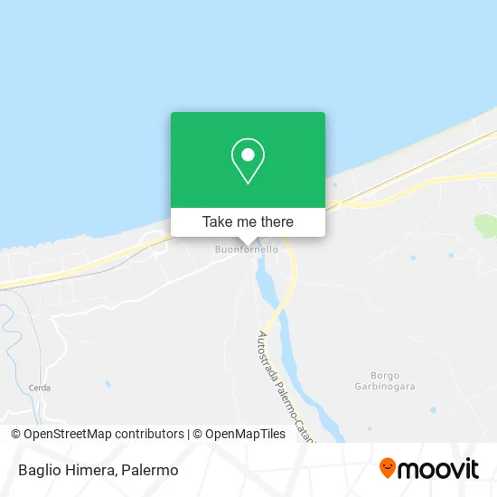 Baglio Himera map