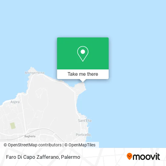 Faro Di Capo Zafferano map