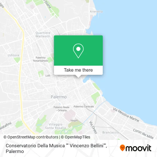 Conservatorio Della Musica "" Vincenzo Bellini"" map