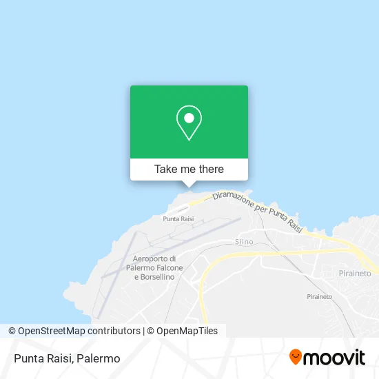 Punta Raisi map