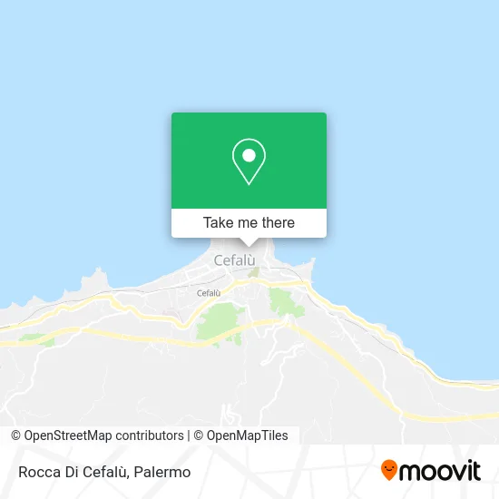 Rocca Di Cefalù map