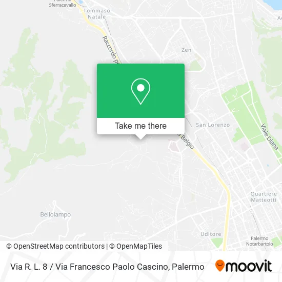 Via R. L. 8 / Via Francesco Paolo Cascino map