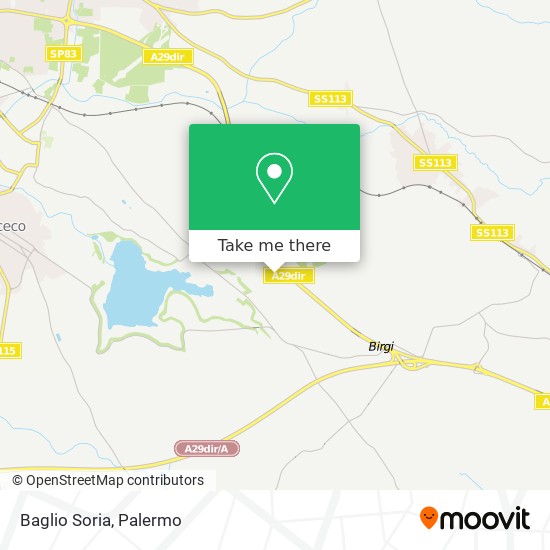 Baglio Soria map