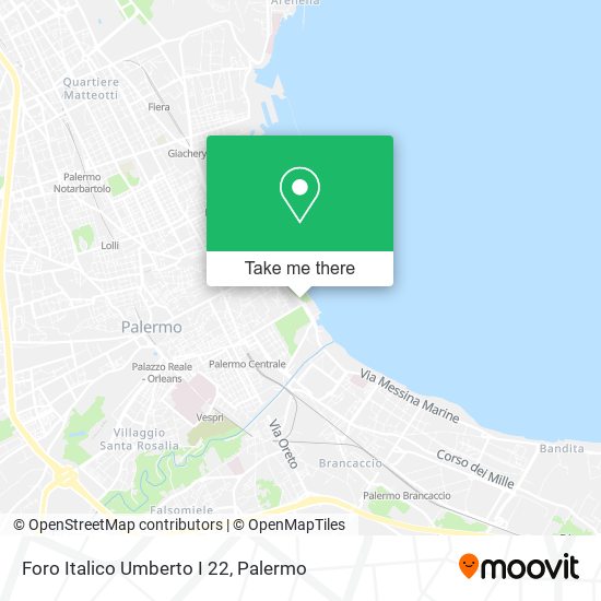 Foro Italico Umberto I  22 map