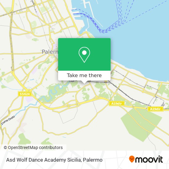 Asd Wolf Dance Academy Sicilia map