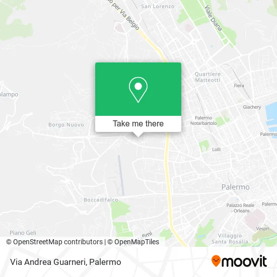 Via Andrea Guarneri map