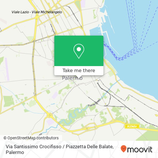 Via Santissimo Crocifisso / Piazzetta Delle Balate map