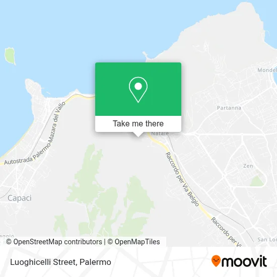 Luoghicelli Street map