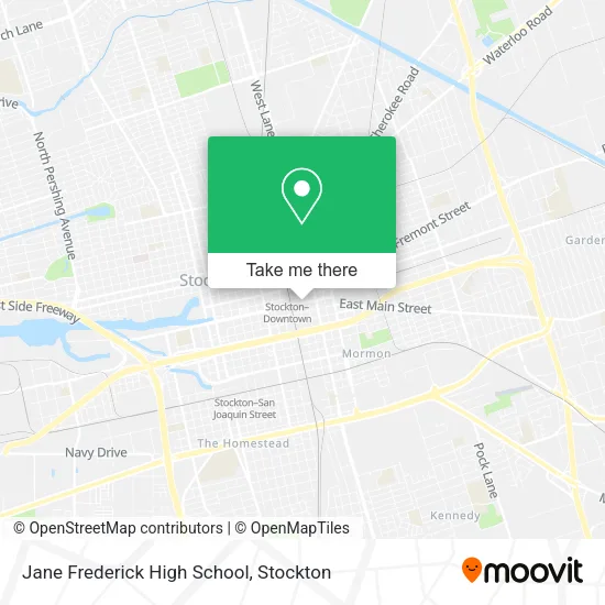 Jane Frederick High School map