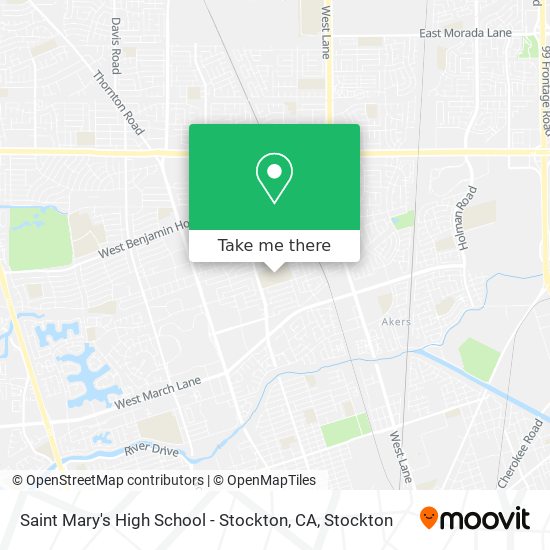 Mapa de Saint Mary's High School - Stockton, CA