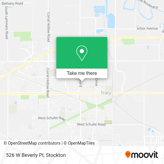 526 W Beverly Pl map