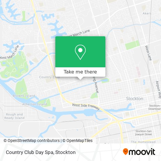 Country Club Day Spa map