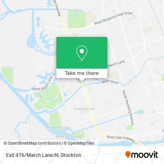 Exit 476/March Lane/N map