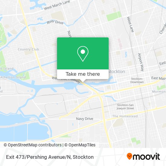 Mapa de Exit 473/Pershing Avenue/N