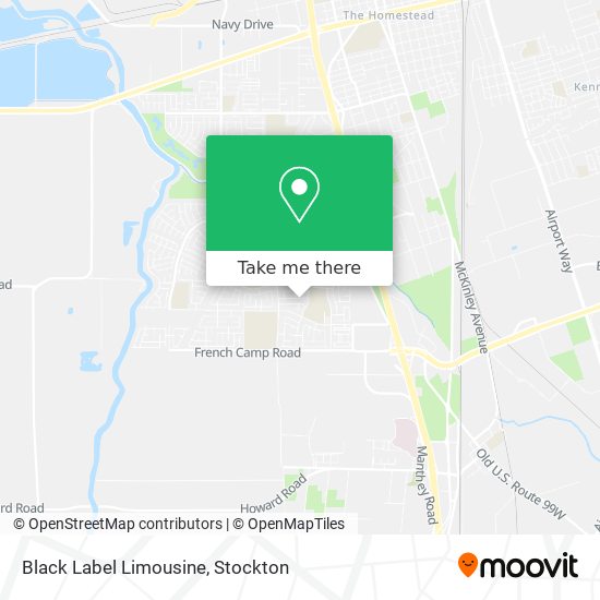 Black Label Limousine map
