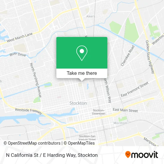 N California St / E Harding Way map