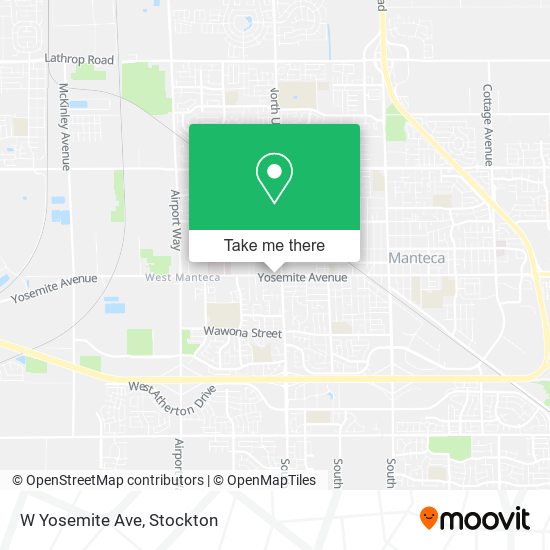 W Yosemite Ave map