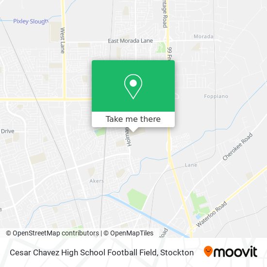 Cesar Chavez High School Football Field map