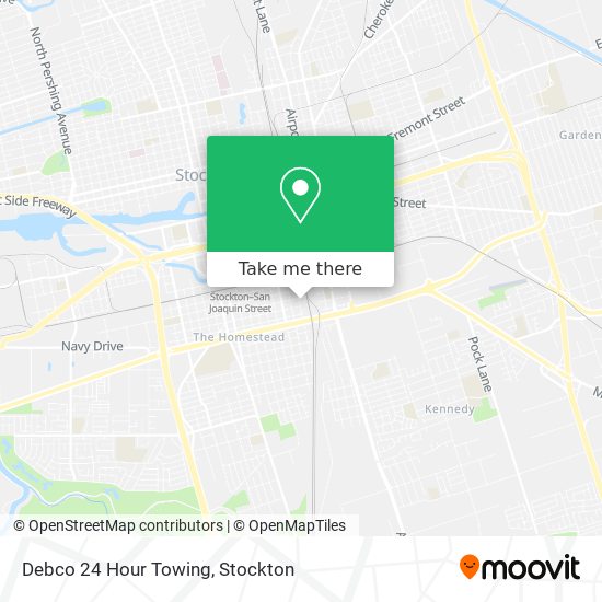 Mapa de Debco 24 Hour Towing