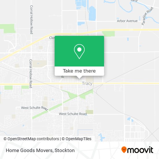 Home Goods Movers map