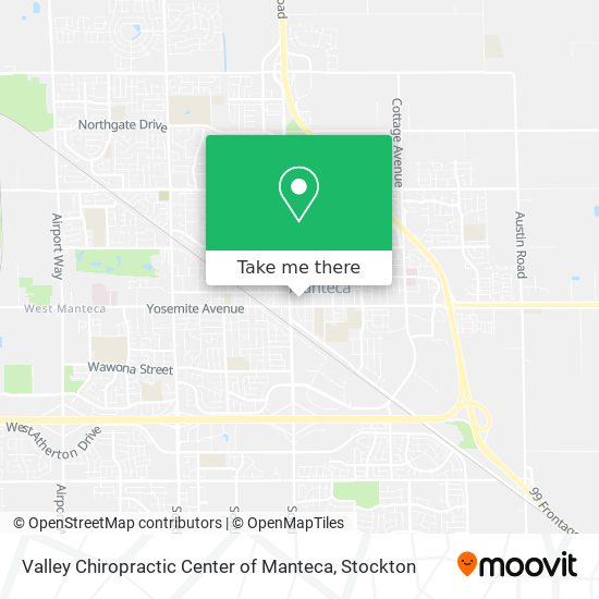 Valley Chiropractic Center of Manteca map
