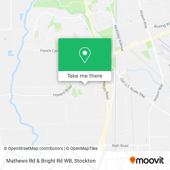 Mathews Rd & Bright Rd WB map