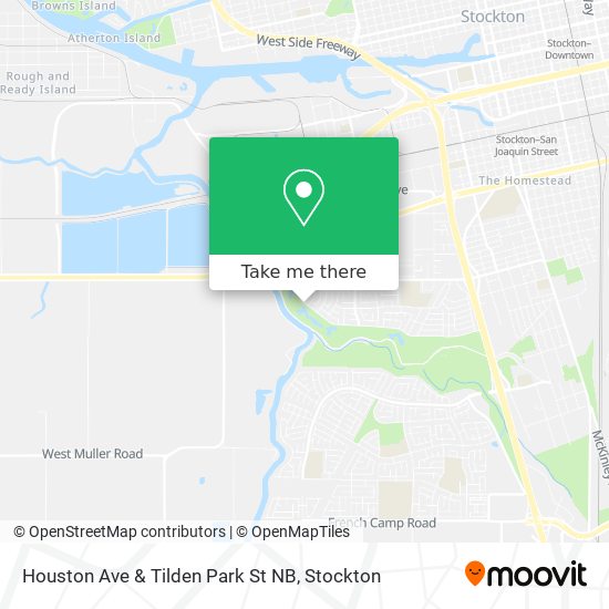 Houston Ave & Tilden Park St NB map