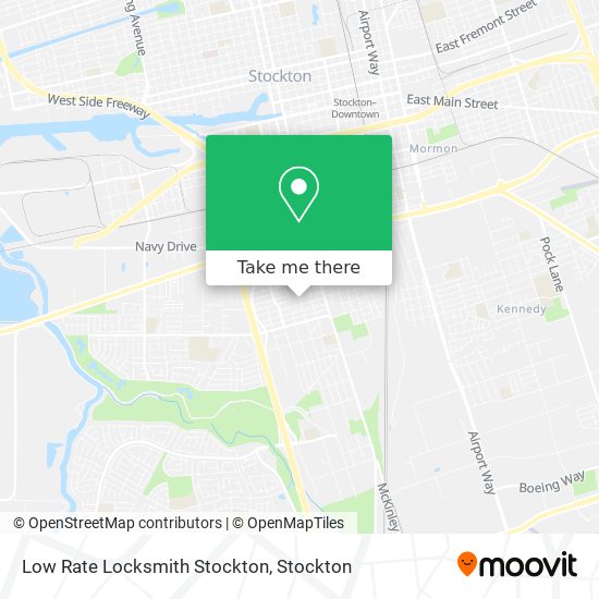 Mapa de Low Rate Locksmith Stockton