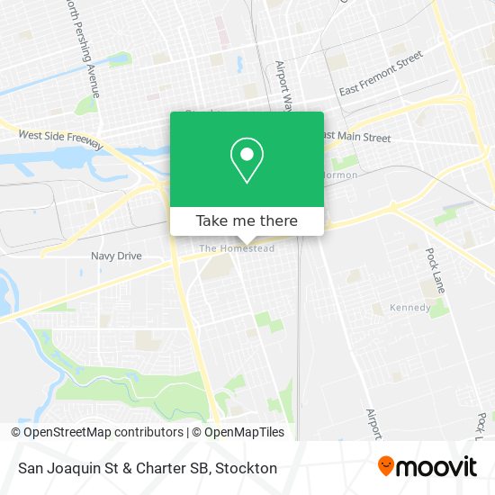 San Joaquin St & Charter SB map