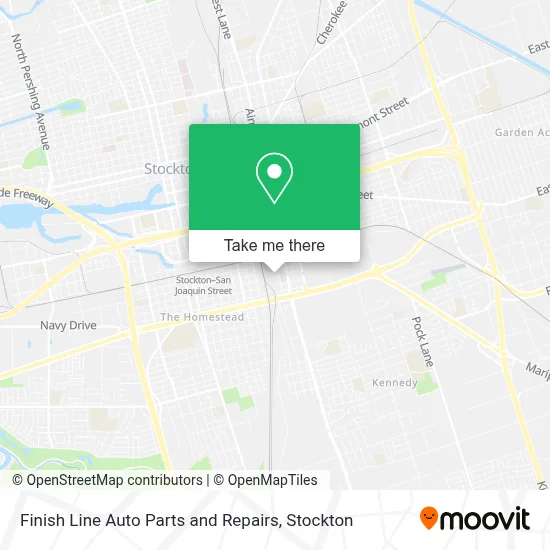 Finish Line Auto Parts and Repairs map