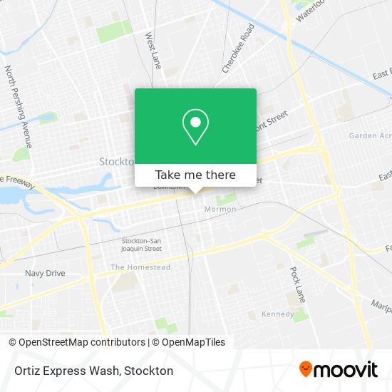 Ortiz Express Wash map