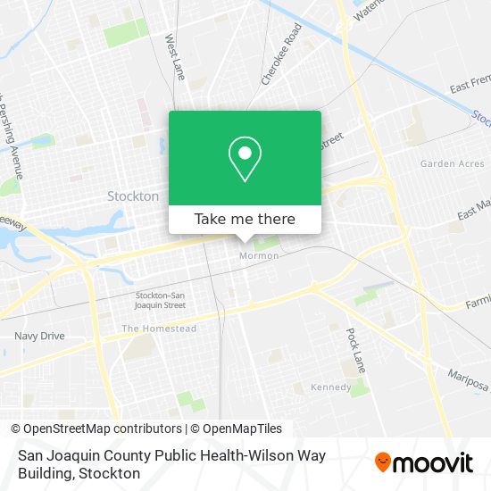 San Joaquin County Public Health-Wilson Way Building map